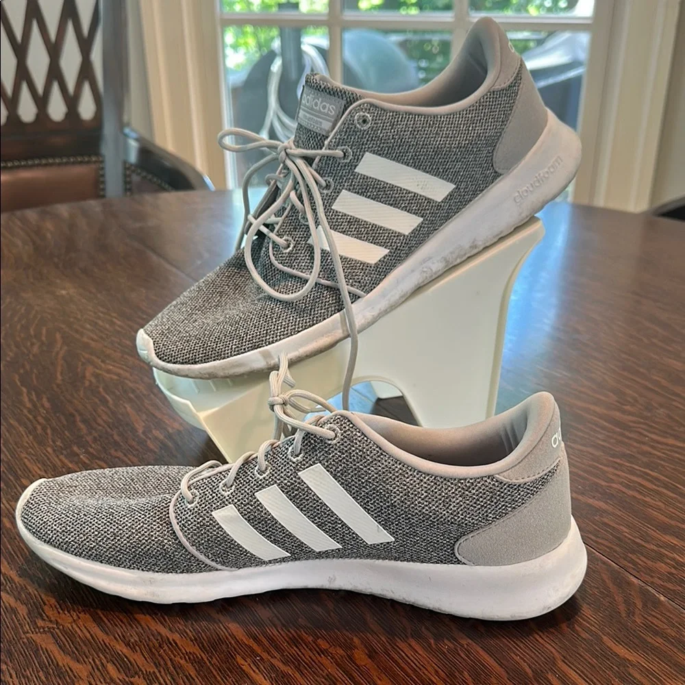Adidas Black and White Running Shoes